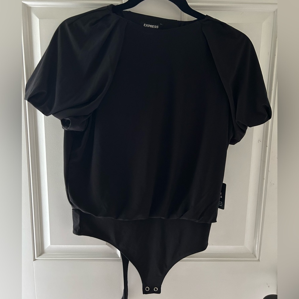 Express size small ladies black bodysuit NWT